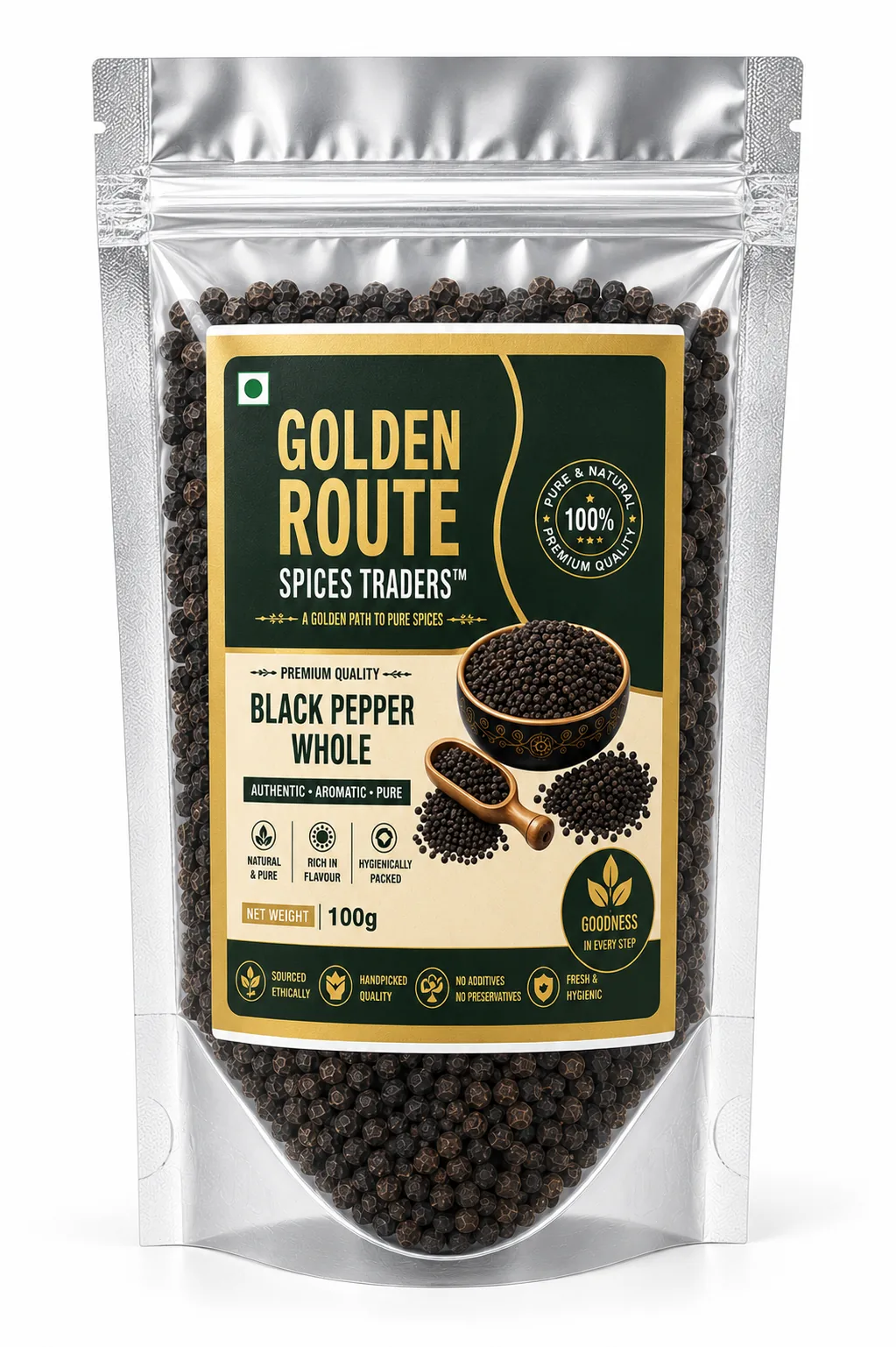 Whole black pepper — Malabar